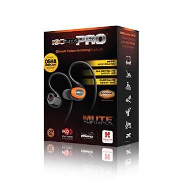 ISOtunes PRO Earplug Headphones with Noise Cancellation