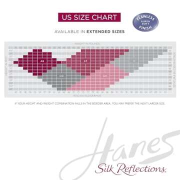 Hanes Silk Reflections Control Top Silky Pantyhose for Women