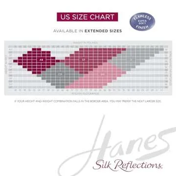 Hanes Silk Reflections Control Top Silky Pantyhose for Women