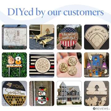 3 mm Baltic Birch Plywood 1/8 x 12 x 12 Inch, Box of 16 B/BB Grade Craft Wood, Stronger Than Basswood Sheets, for Laser, CNC Cutting and Wood Burning, by Woodpeckers