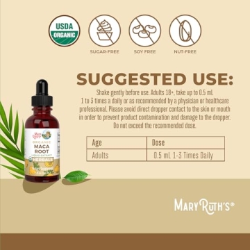 Mary Ruth's Organic Maca Root Herbal Tincture 1 FZ