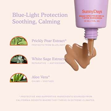 SunnyDays SPF 30 Tinted Mineral Sunscreen for Sensitive Skin