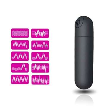 G Spot Bullet Vibrator Nipple Clitorals Stimulator USB Rechargeable for Travel - 10 Modes Portable W...