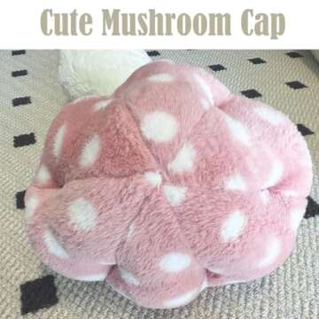 Hofun4U Mushroom Plush Pillow - Cute, Cozy Comfort