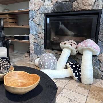 Hofun4U Mushroom Plush Pillow - Cute, Cozy Comfort