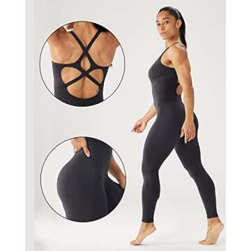 ONGASOFT One Piece Catuit for Women Yoga & Dance