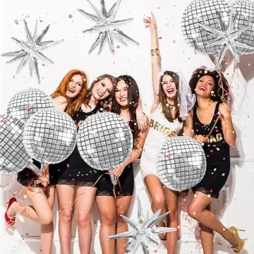 OuMuaMua Disco Ball Balloons for Parties