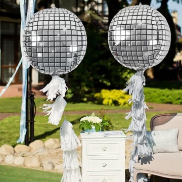 OuMuaMua Disco Ball Balloons for Parties