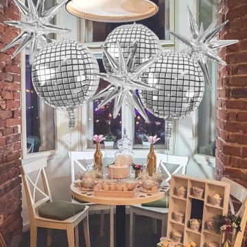 OuMuaMua Disco Ball Balloons for Parties