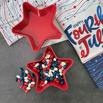 Patriotic Star Melamine Bowls for Holidays & Parties