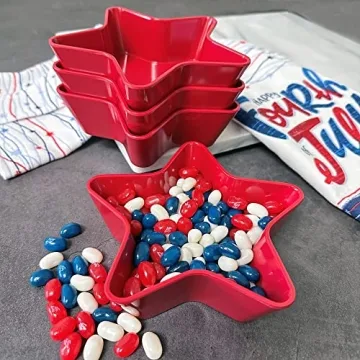 Patriotic Star Melamine Bowls for Holidays & Parties