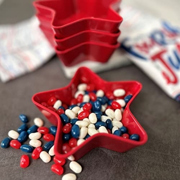 Patriotic Star Melamine Bowls for Holidays & Parties