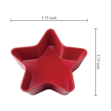 Patriotic Star Melamine Bowls for Holidays & Parties