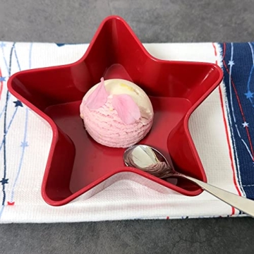 Patriotic Star Melamine Bowls for Holidays & Parties
