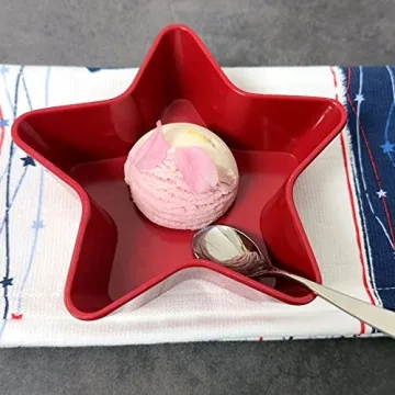 Patriotic Star Melamine Bowls for Holidays & Parties