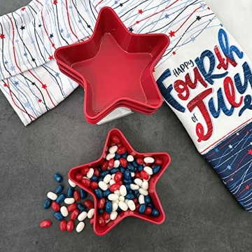 Patriotic Star Melamine Bowls for Holidays & Parties
