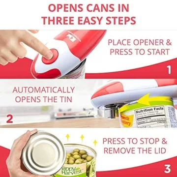 Automatic Smooth Edge Can Opener - Hands Free & Safe