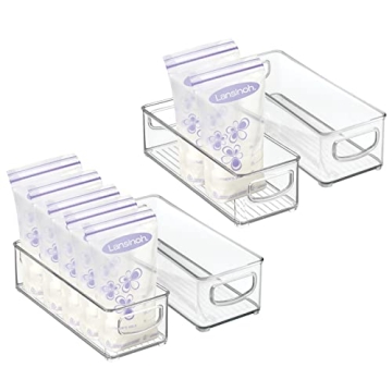 mDesign Small Plastic Nursery Storage Bins for Organization