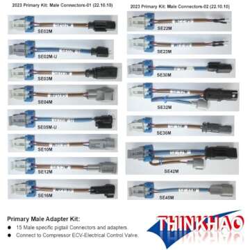 THINKHAO Control Valve Tester - Variable Displacement Compressor System & Electronic Control Valve Diagnoser - Auto AC Technician's Must-Have AC Tester Tool