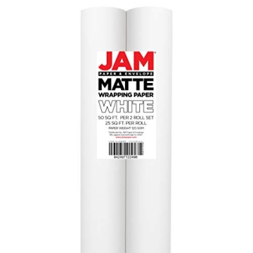Matte White Wrapping Paper by JAM Paper - 50 Sq Ft