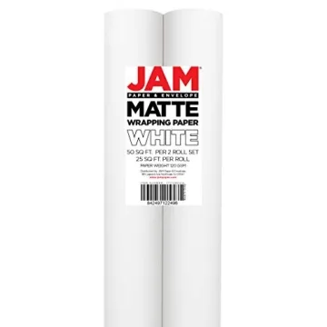 Matte White Wrapping Paper by JAM Paper - 50 Sq Ft
