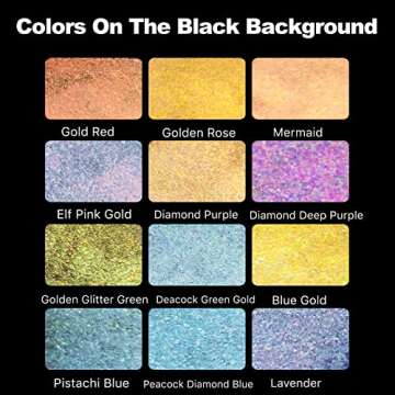 CSY art gallery Metallic Watercolor Paints Set Handmade Glitter Shimmering Double Color Water Color Solid Paint Include 12 Colors In Portable Tin Box for Artists, Professionals (Fruit Midsummer)