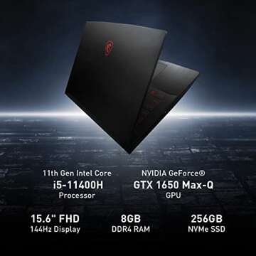 Unleash Your Gaming Potential with MSI GF63 15.6" 144Hz Laptop