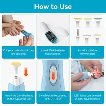 Baby Healthcare and Grooming Kit 18 in 1 with Electric Nail Trimmer