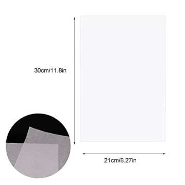 100 Sheets Tracing Paper 8.5 x 11 inches, Artists Tracing Paper Pad White Trace Paper Translucent Cl...