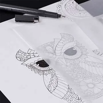 100 Sheets Tracing Paper 8.5 x 11 inches, Artists Tracing Paper Pad White Trace Paper Translucent Clear Tracing Sheets for Sketching Tracing Drawing Animation, Stocking Stuffers