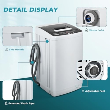 Compact Euhomy 1.03cu.ft Portable Washer