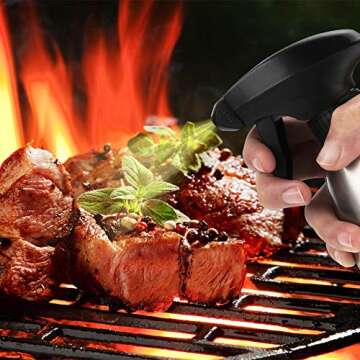 Accmor Olive Oil Sprayer, Vinegar Sprayer Dispenser, Safety Exquisitely Stainless Steel Container Se...