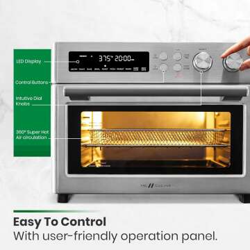 Infrared Air Fryer Toaster Oven - 10-in-1 Combo