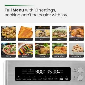 Infrared Air Fryer Toaster Oven - 10-in-1 Combo