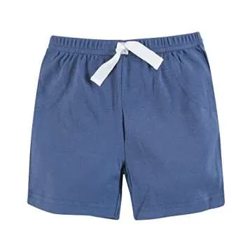 Hudson Baby Unisex Baby and Toddler Shorts Bottoms 4-Pack, Palm Tree, 6-9 Months