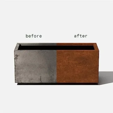 Stylish Veradek Corten Steel Long Box Planter for Outdoors