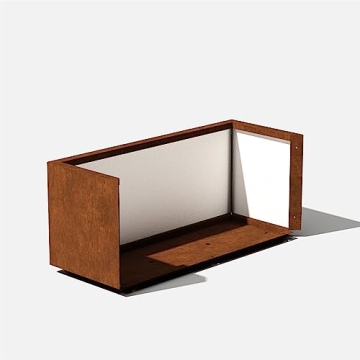 Stylish Veradek Corten Steel Long Box Planter for Outdoors