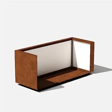 Stylish Veradek Corten Steel Long Box Planter for Outdoors