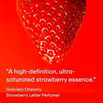 PHLUR Strawberry Letter Eau de Parfum - Full Size Perfume Spray for Women & Men - Strawberry Gourmand Fine Fragrance (50mL)