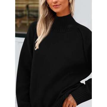 Stylish KIRUNDO Women’s Turtleneck Sweater for Fall
