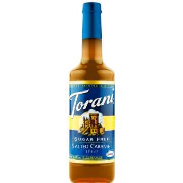 Torani Sugar Free Salted Caramel Syrup, 25.4 oz