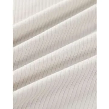 CRZ YOGA Ribbed Crop Fitted Tank Tops for Women Low U-Back Scoop Neck Casual Cropped Sleeveless Workout Yoga Shirt Milky White (Bone) Medium