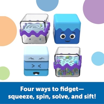 Learning Resources Cool Down Cubes Sensory Fidget Set,5 Pieces