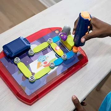 Educational Insights Design & Drill Space Circuits, Beginning Circuit Building Science Kit, STEM Toy, 52 Assorted Pieces with Kid-Friendly Power Drill & 20 Challenges for Kids Boys & Girls, Ages 5+