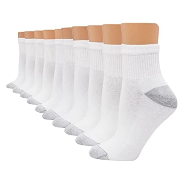Hanes Women's Soft Moisture-Wicking Ankle Socks