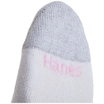 Hanes Women's Soft Moisture-Wicking Ankle Socks