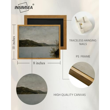 InSimSea Vintage Framed Canvas Wall Art for Home Décor