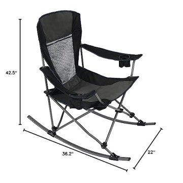 Folding Rocking Chair for Outdoor Comfort and Convenience
