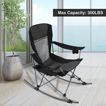 Folding Rocking Chair for Outdoor Comfort and Convenience