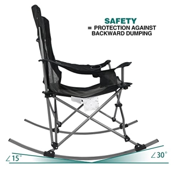 Folding Rocking Chair for Outdoor Comfort and Convenience